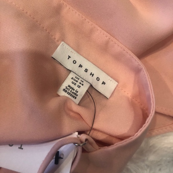 Top shop pink v neck inset camisole NWT sz 12 - Picture 5 of 5